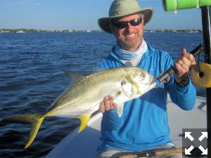 Tom Sprague, from MA, caught and released a variety of fish including this jack.