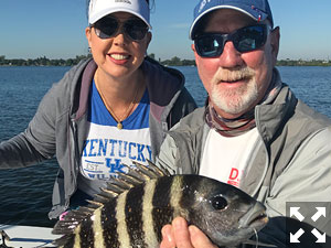 On the water with Capt. Bruce Burkhart.