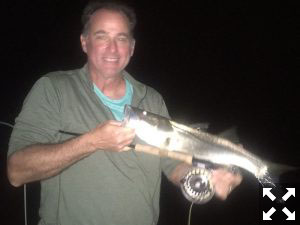 Steve Totte, from Cleveland OH, enjoyed a productive morning of fly fishing.