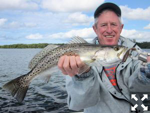 You’ll find trout on deep grass flats in Jan.