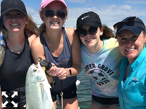 Team Barracuda members, Marin, Kaelyn, Abby and Ellie.