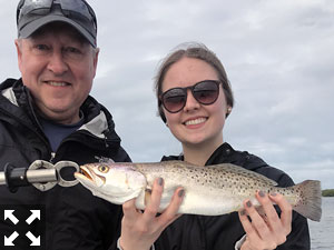 Duluth Minnesota dad Chuck with his daughter, Abby. 