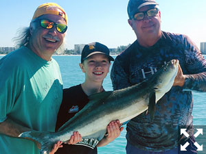Oden boated a 25 lb, 47-inch cobia.